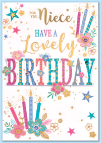 Isabel's Garden 6 Pack Cards C50 Birthday Niece
