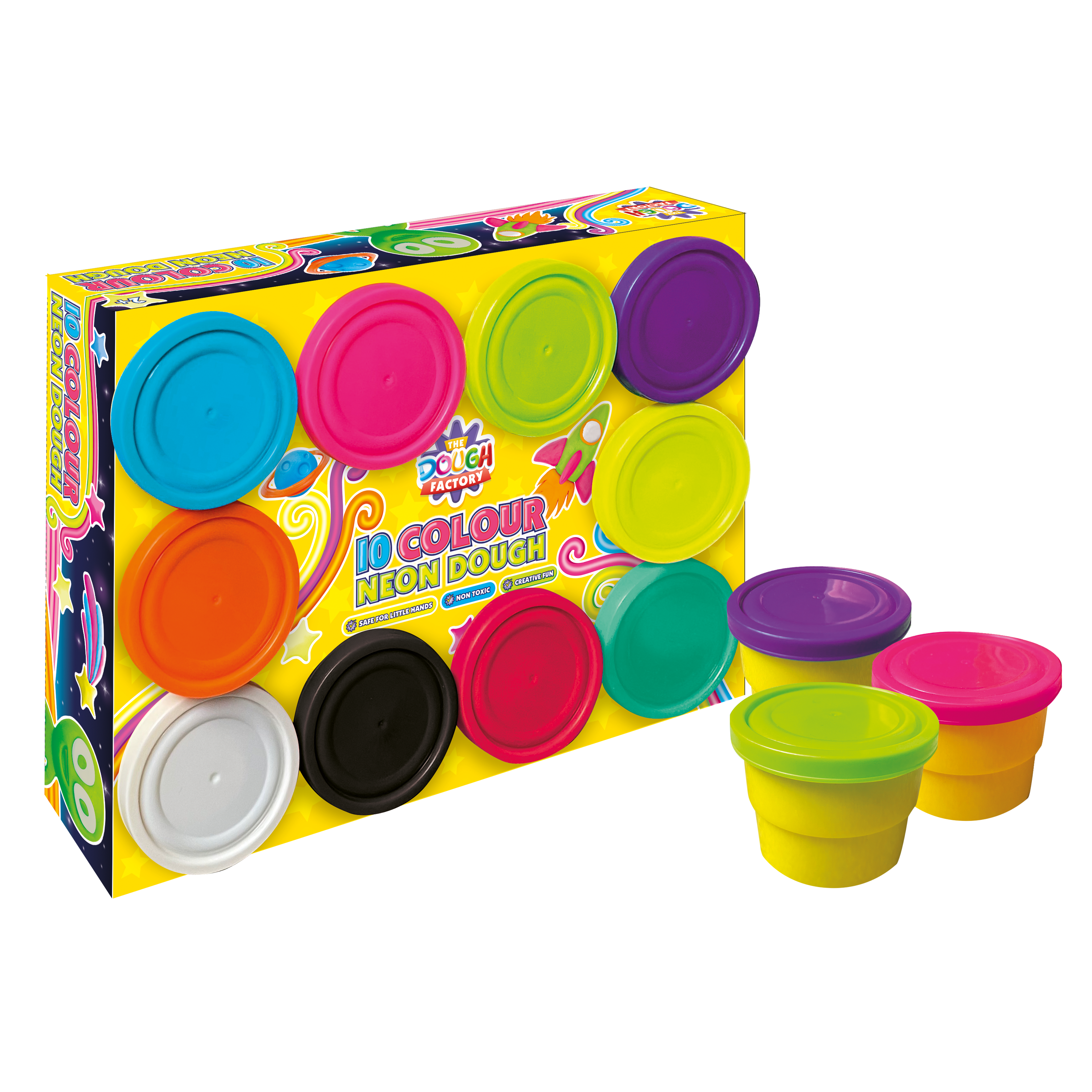 10pk 2oz Dough Neon
