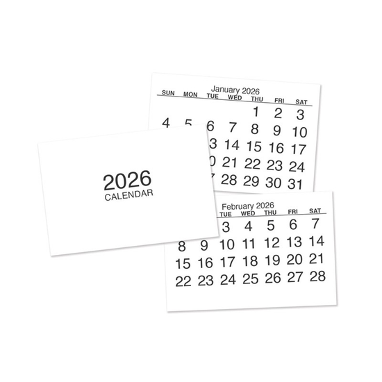 Calendar Tabs Counter Tray 2027 72pk