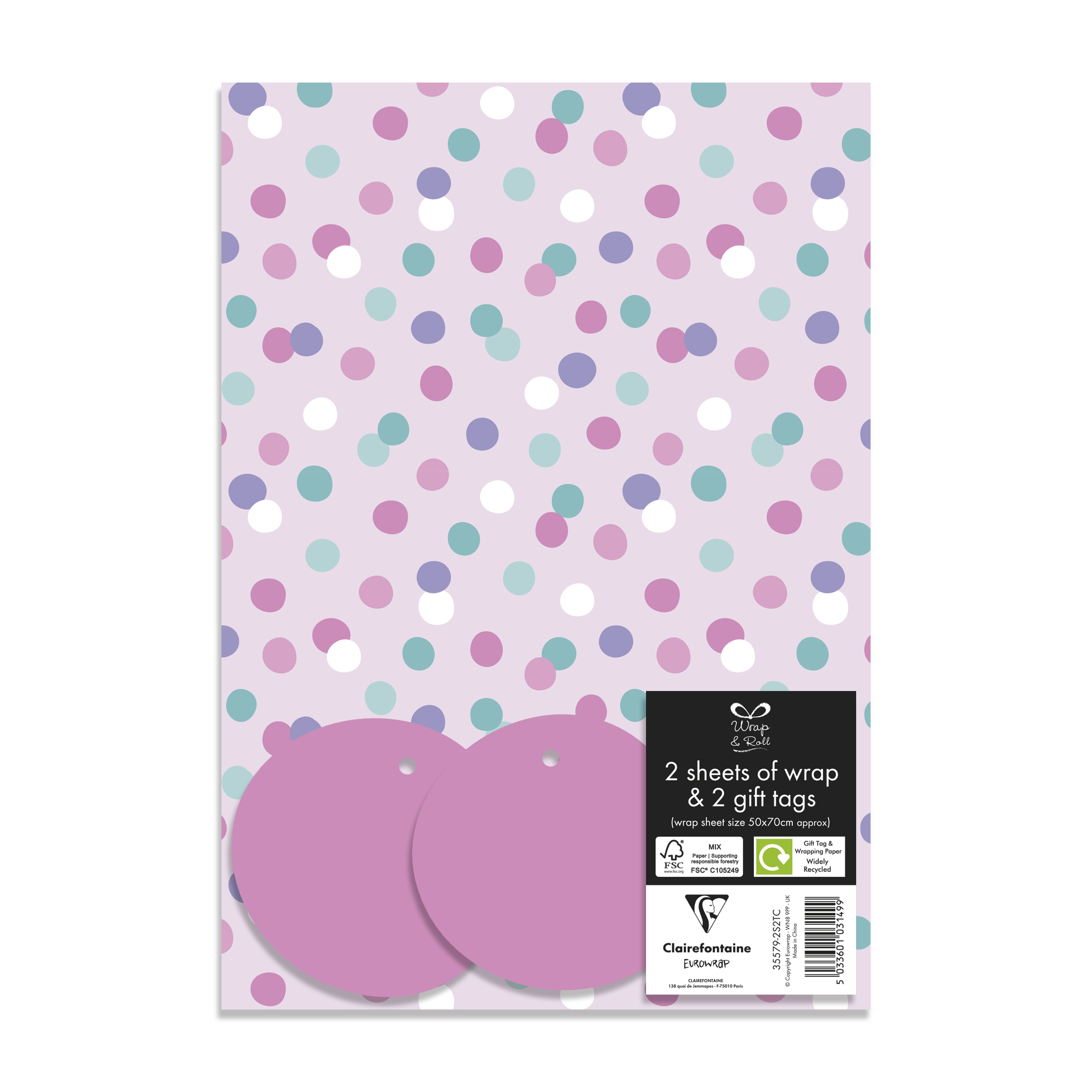 Flatwrap Female 2 Sheets & 2 Tags