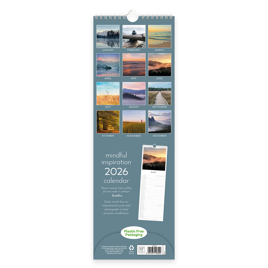 Robert Frederick Calendar Slim Mindfulness