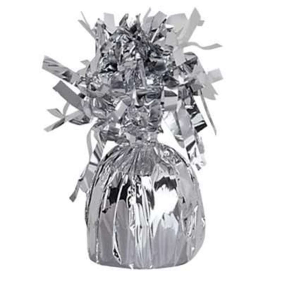 Unique Tassel Balloon Weight Silver 6oz
