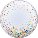 Bubble Balloon 24" Colourful Confetti Dots