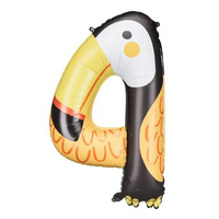 PartyDeco Foil Balloon 32" Number 4 (Air Fill)