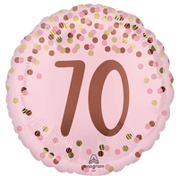 Anagram Foil Balloon Pretty Pink 70th Birthday 18