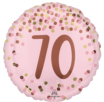 Anagram Foil Balloon Pretty Pink 70th Birthday 18
