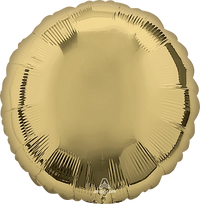 Anagram Foil Balloon White Gold Round 18"
