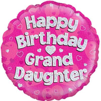 Oaktree Granddaughter Pink 18" Foil Balloon