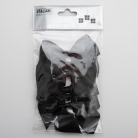 Italian Options 6 Pack Ribbon Bows Black 10cm