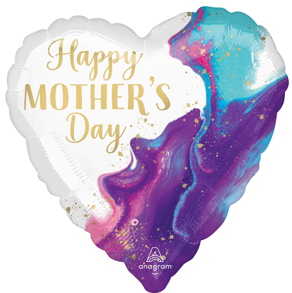 Anagram Mother's Day Marble 18" Foil Balloon