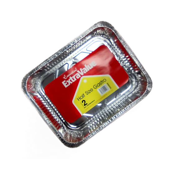Half Size Foil Gastro Dishes 33x26x6.5cm 2pk
