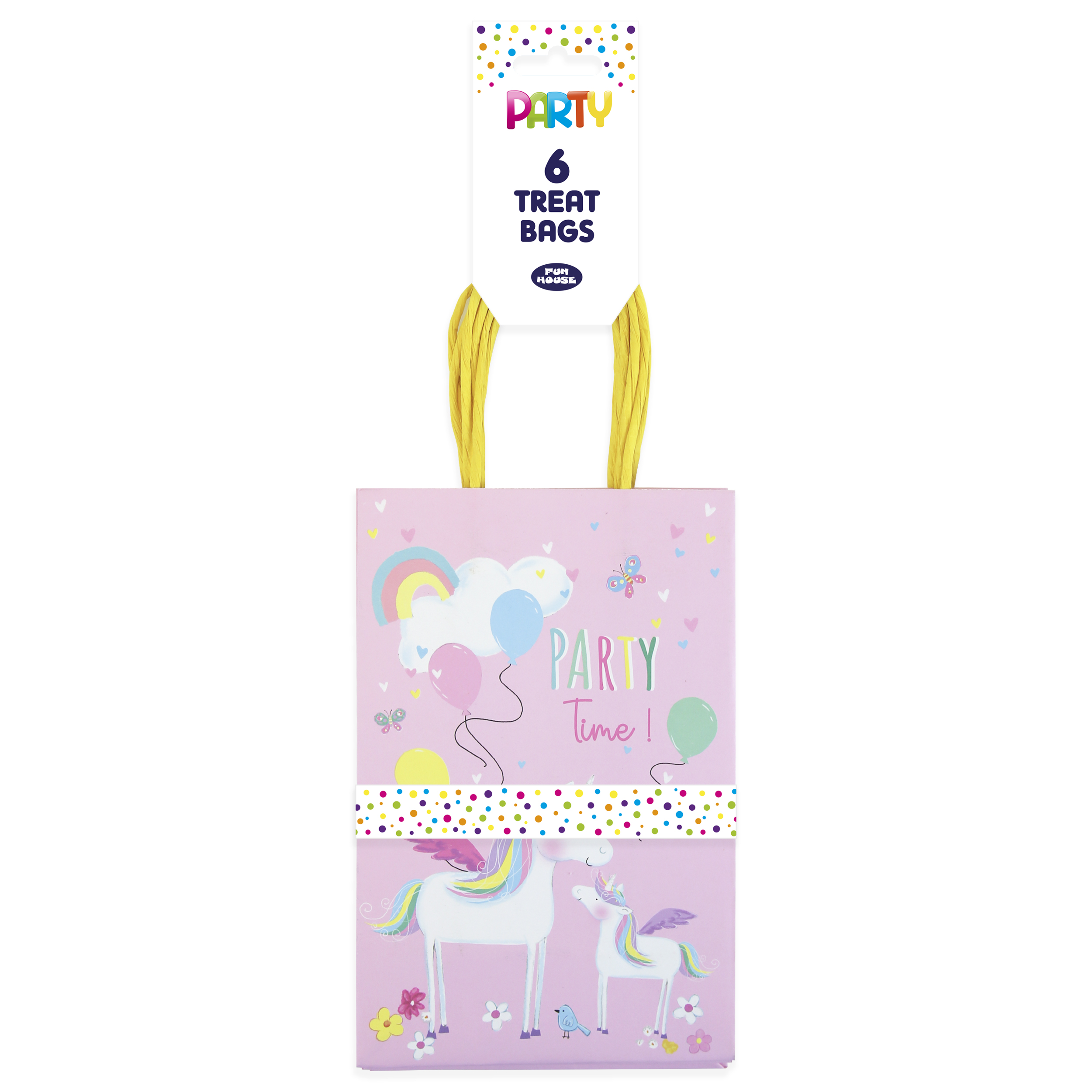 Eurowrap 6 Pack Party Bags Unicorn