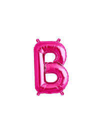 Northstar Foil Balloon Magenta 16" Letter B