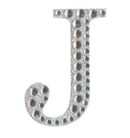 Eleganza Diamante Letter J Sticker 5cm
