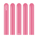 Kalisan 260 Nozzle Up Latex Queen Pink modeling latex gloves, 100-pack, showing pink gloves with nozzle tips for shaping.