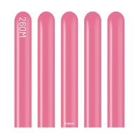 Kalisan 260 Nozzle Up Latex Queen Pink modeling latex gloves, 100-pack, showing pink gloves with nozzle tips for shaping.