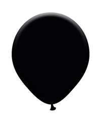 Black 10-inch latex balloons for decoration, shown in a pack of six, by Giftzone, perfect for party decor and celebrations.