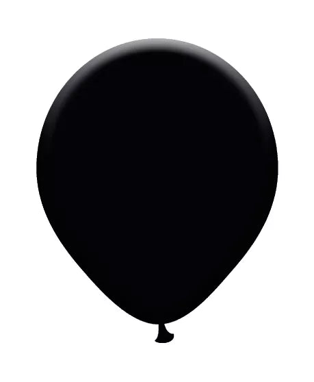 Black 10" Latex Balloons 6x8pk