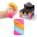 Soft Scrunchems Squishy Marshmallow toy by One For Fun, showing its plush, marshmallow-like texture and pastel pink color.
