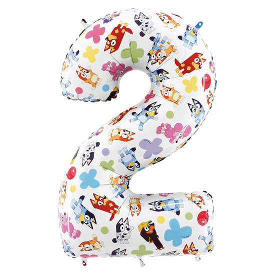 Grabo Foil Balloon Bluey 26" Number 2
