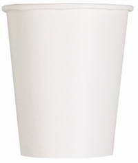 Unique 14 Pack Cups Bright White 9oz