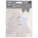 Pastel white 3D adhesive bows from Oaktree, balloon accessories, 12-pack, with soft, decorative bows for balloon decorations.