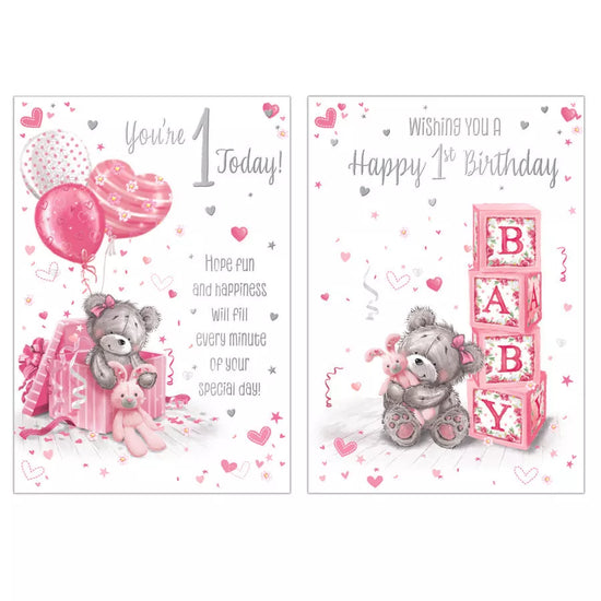 Poppyhill 12 Pack Cards C50 Birthday Age 1