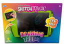 Kandy Toys Magic LCD Drawing Tablet 25x15cm showing a colorful digital drawing on the screen for kids' creative play