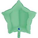 Grabo Foil Balloon Matte Pastel Green Star 18"