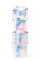Tiger Feet 4pc Balloon Box White 30x30x30cm