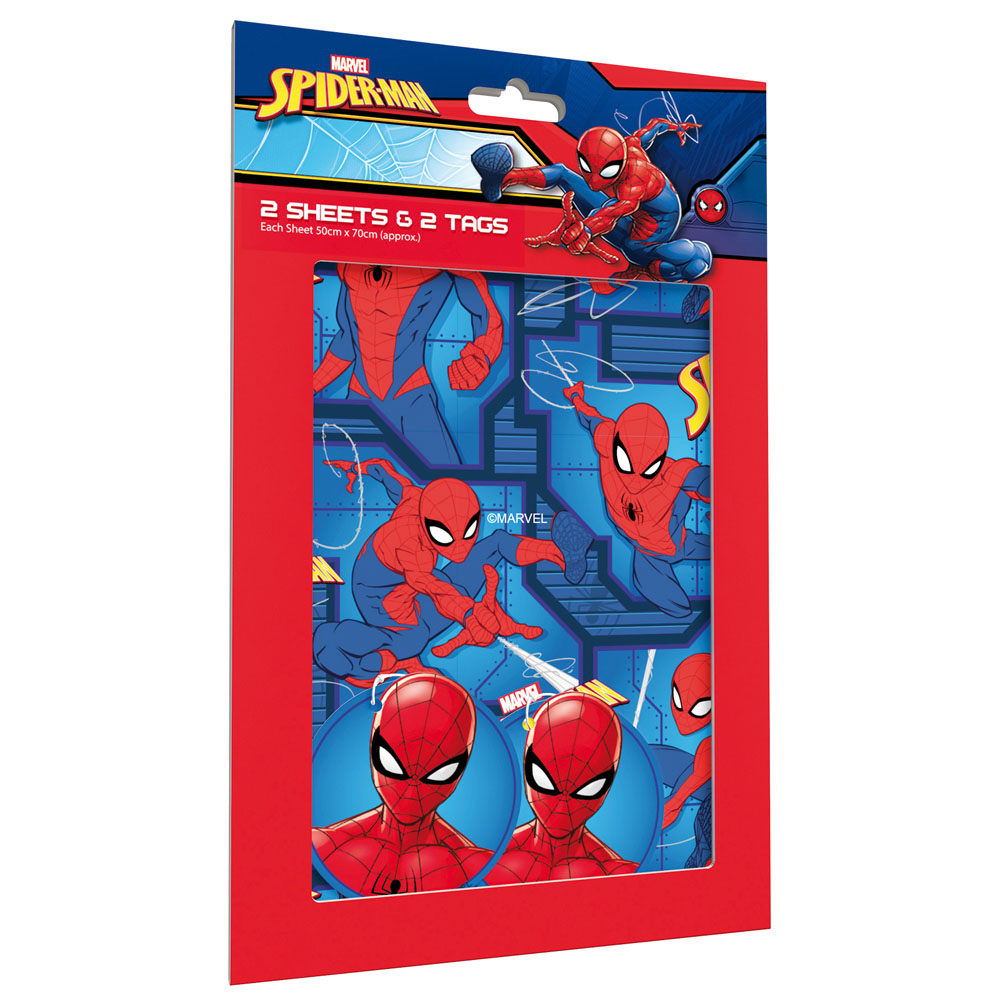 IG Design Group Flatwrap & Tags Spider-Man