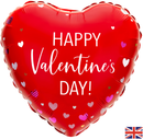 Oaktree Valentine Mixed Hearts 18" Foil Balloon