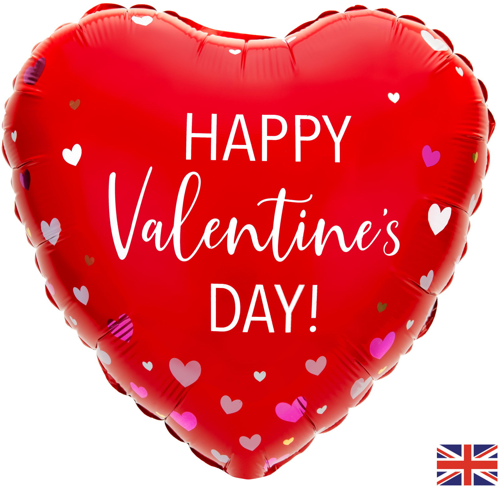 Oaktree Valentine Mixed Hearts 18" Foil Balloon