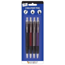 Tallon 4 Pack Ballpoint Pen Black