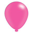 Eight 10-inch hot pink latex balloons from APAC, used for decoration, with a smooth, glossy surface and vibrant color.