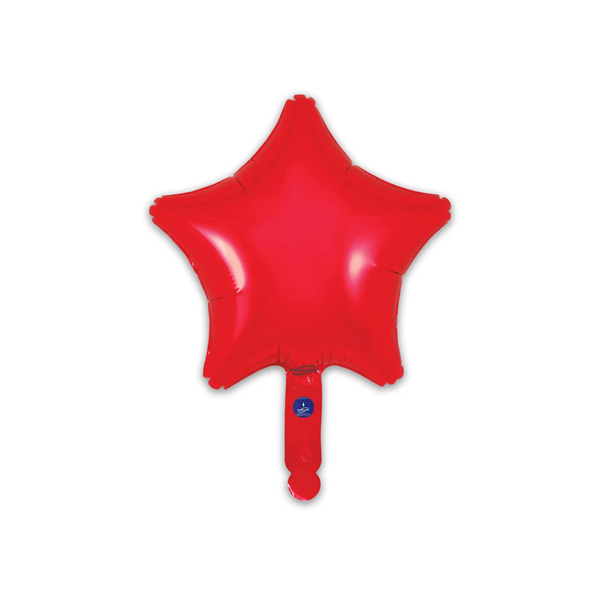 Oaktree Red Star 9" Foil Balloon (Loose)