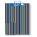 Folded Wrap & Tags Stripes 12pk