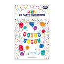 Party Time Invites Birthday 20pk