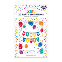 Party Time Invites Birthday 20pk