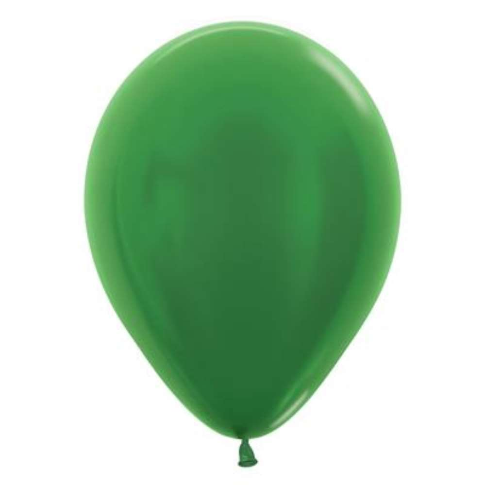 Sempertex Metallic Green 12" Latex Balloons 50pk