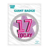 Big Badges Age 17 Female 6pk