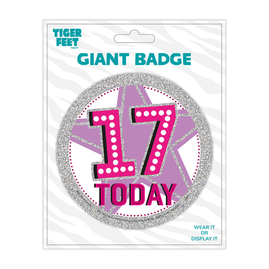 Big Badges Age 17 Female 6pk