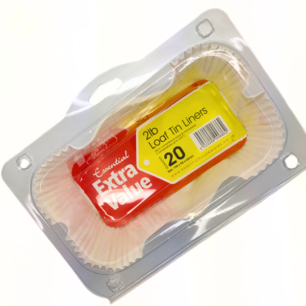 2lb Loaf Tin Liners 20pk