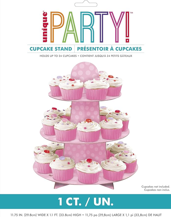 Baby Shower Pink Cupcake Stand