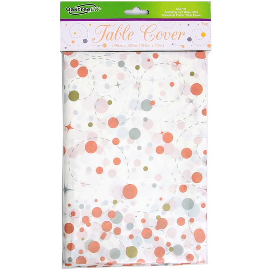 Oaktree Tablecover Fizz Rose Gold 54x102