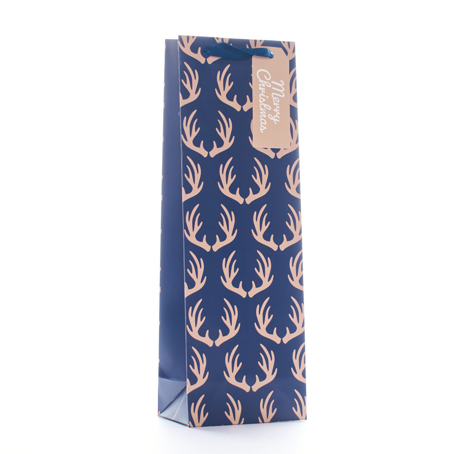 Tiger Feet Gift Bag Antlers Bottle 12pk