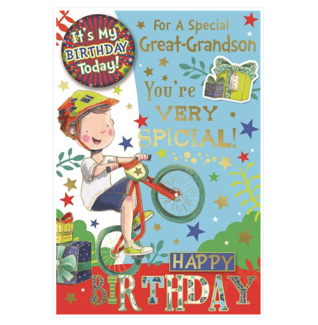 Xpress Yourself C75 Birthday Great-Grandson 6pk