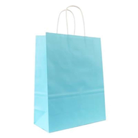 50pk Kraft Bag 320x120x410mm Light Blue