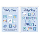 Poppyhill 12-pack newborn boy greeting cards featuring cute baby-themed designs for special occasions.