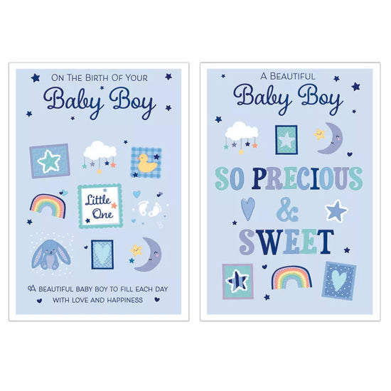 Poppyhill 12 Pack Cards C50 New Born Boy